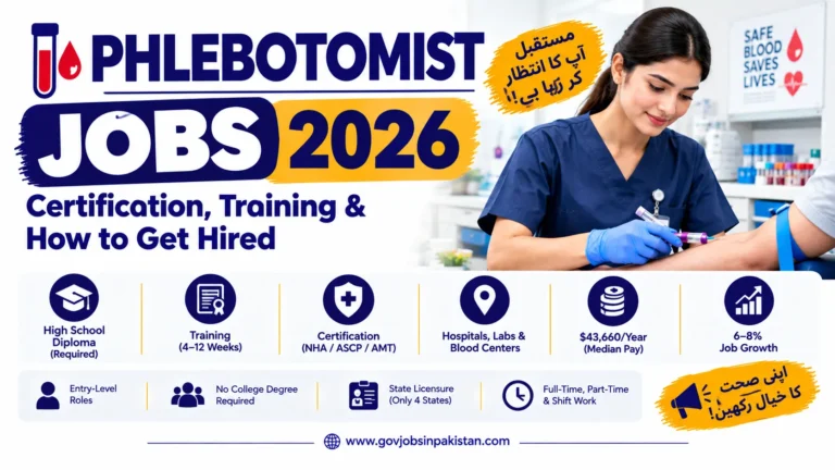 Phlebotomist Jobs 2026 – Certification, Training & How to Get Hired